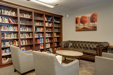Mountain Springs Prep library and study area